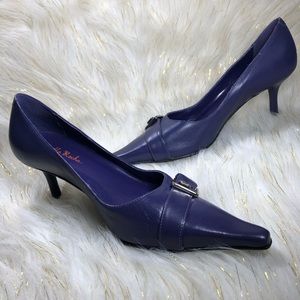 Gabriella Rocha Leather Pumps Buckle Embellishment